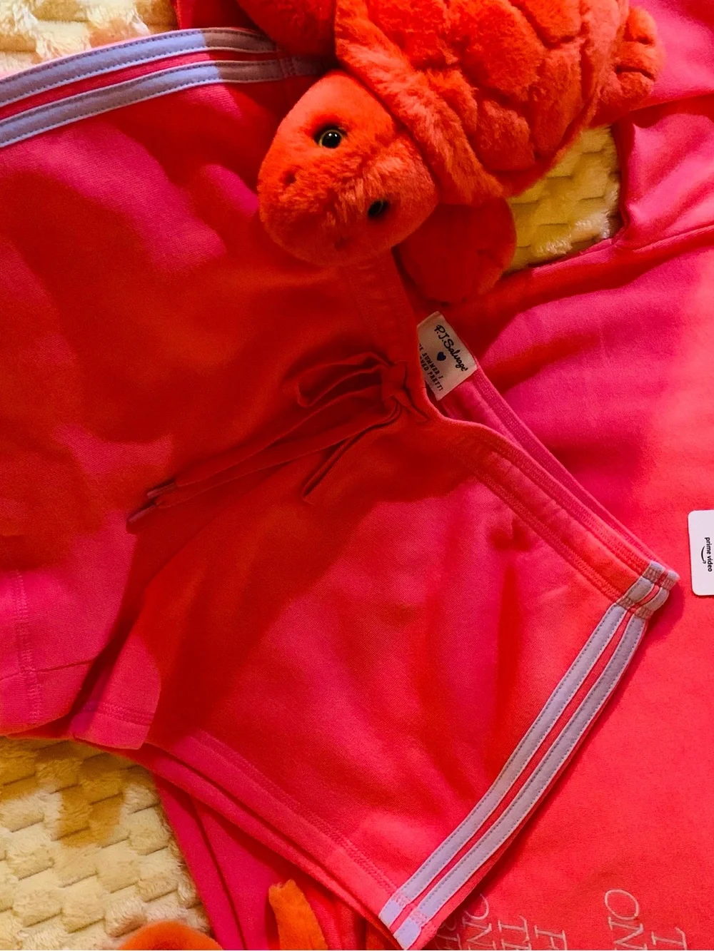 Loungewear Matching Set PJ Salvage SZ L “ Summer I Turned Pretty!” In Bubblegum